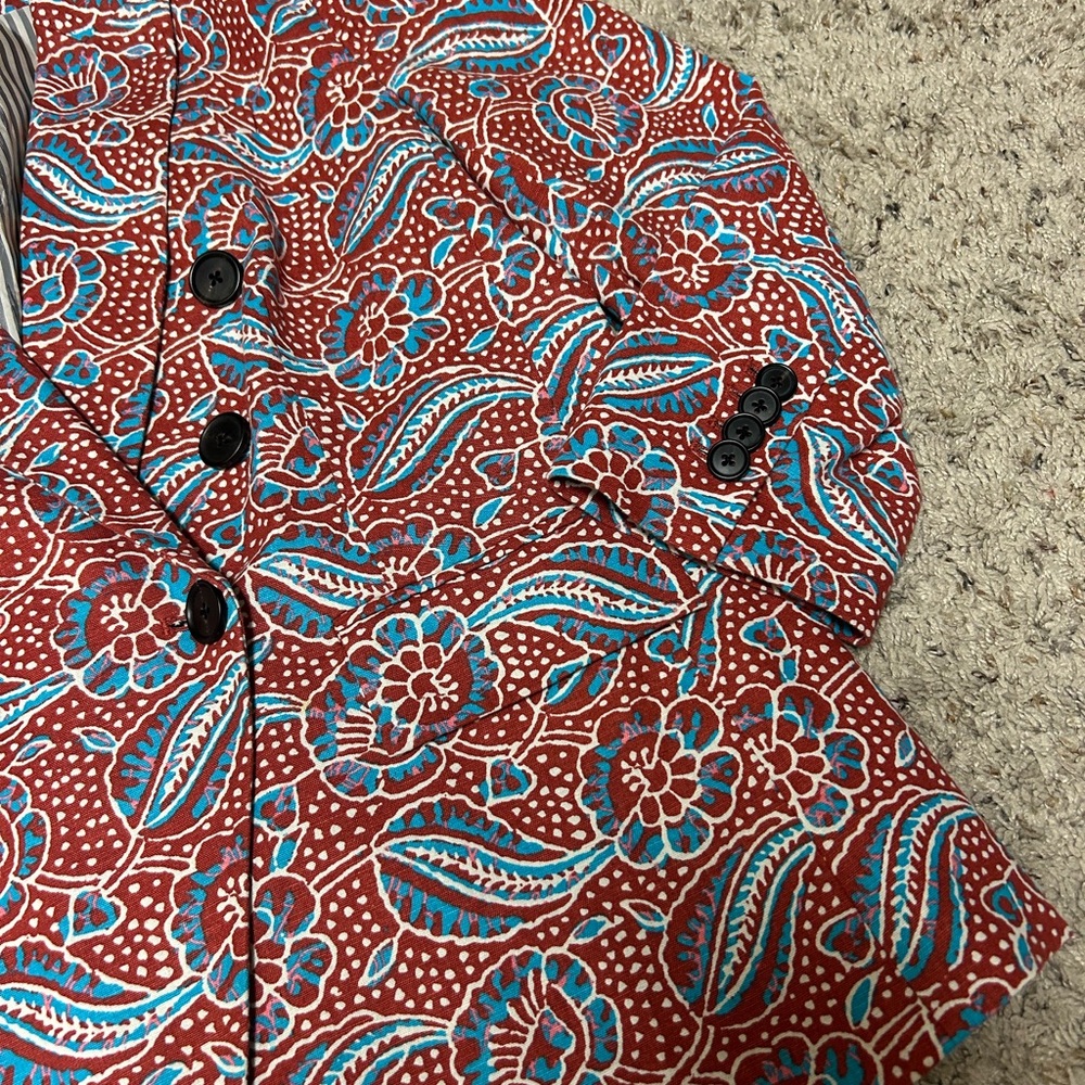 Veronica Beard Multicolor Patterned Blazer - image 6